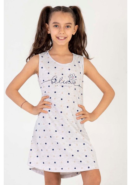 Kız Çocuk Kalın Askılı Gecelik