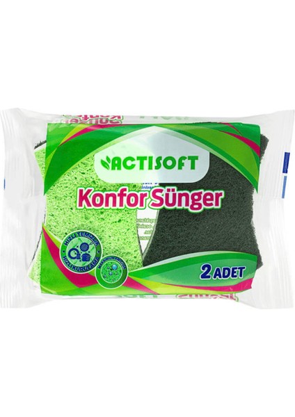 Oluklu Konfor Sünger 2'li