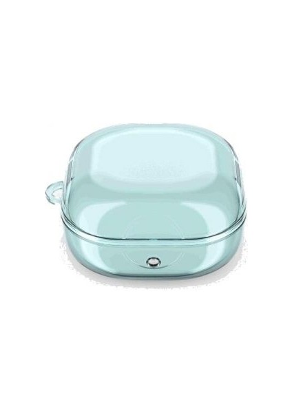 Samsung Galaxy Buds 2 Pro Kılıf Transparan Kancalı Silikon SF14 Mavi