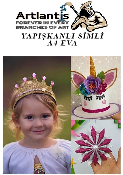 Yapışkanlı Simli Eva Kırmızı A4 20X30 5 Adet 1 Paket Hobi Okul Öncesi Kreş Anasınıfı Eva Yapışkanlı Simli 20*30 modelleri