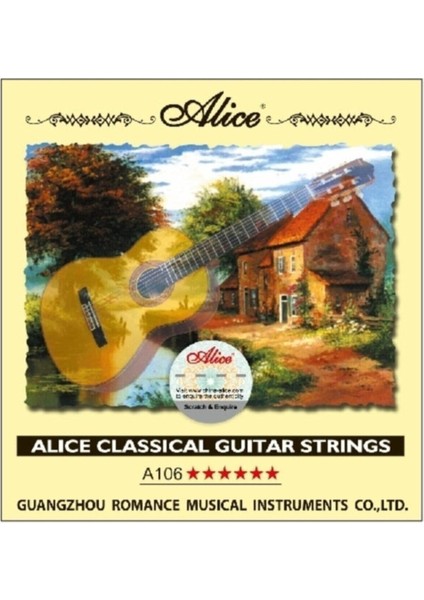 Klasik Gitar Takım Tel A106