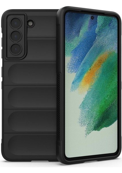 Samsung Galaxy S22 Plus Kılıf Optimum Mat Kamera Korumalı Silikon Siyah