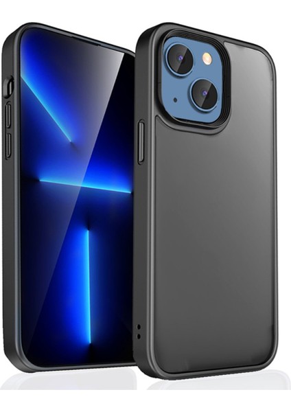 Apple iPhone 14 Plus Kılıf Impact Alpin Mat Buzlu Kapak Siyah