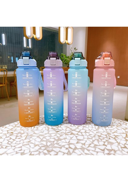 Saman Açık Spor Plastik Bardak ile Taşınabilir Büyük Kapasiteli 1l Su Şişesi (Yurt Dışından) fiyatları