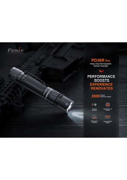 Fenıx PD36R 2800 Lümen Pro Şarj Edilebilir El Feneri