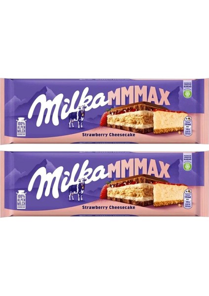 Mmmax Strawberry Cheesecake Tablet Çikolata 2 x 300 gr Ithal