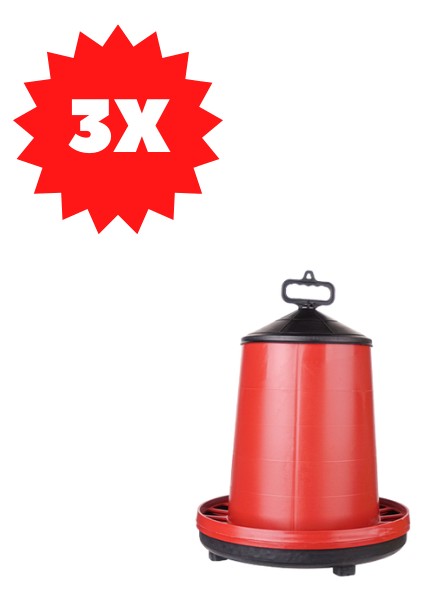 Tavuk Yemliği Üstten Dolum Askılı Kulplu 12-15 Kg. 3 Adet