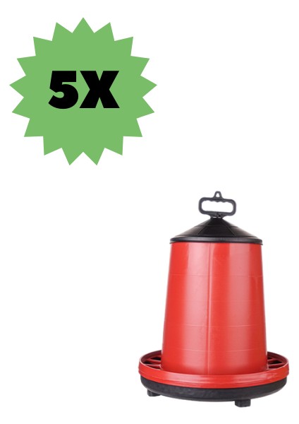 Tavuk Yemliği Üstten Dolum Askılı Kulplu 12-15 Kg. 5 Adet