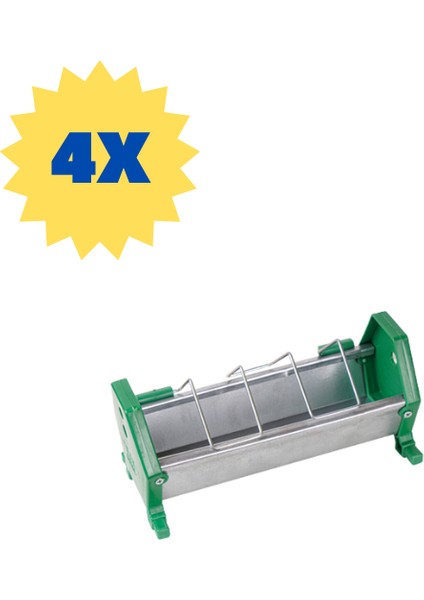 Güvercin Yemlik 25 cm Metal 4 Adet