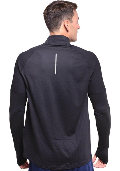 Dri-Fit Element Running Yarım Fermuar Siyah Erkek Antreman Üstü