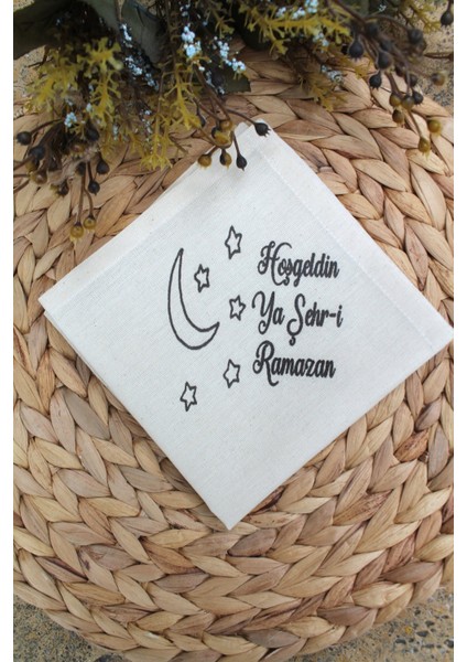 6 Adet Hoşgeldin Ya Şehr-I Ramazan Baskılı Keten Servis Sunum Peçetesi (Sınırlı Sayıda) fiyatları
