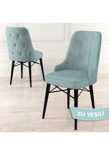 Concept Pare Serisi, Sandalye , 6 Adet Sandalye, Siyah Gürgen Ayak