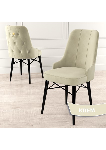 Concept Pare Serisi, Sandalye , 4 Adet Sandalye, Siyah Gürgen Ayak