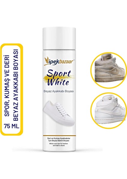 Ipekbazaar Sport White Beyaz Ayakkabı Boyası 75 ml