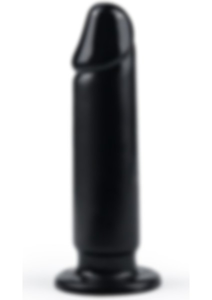 Odinsshop 22,5 cm Siyah Yumuşak Kalın Anal Dildo