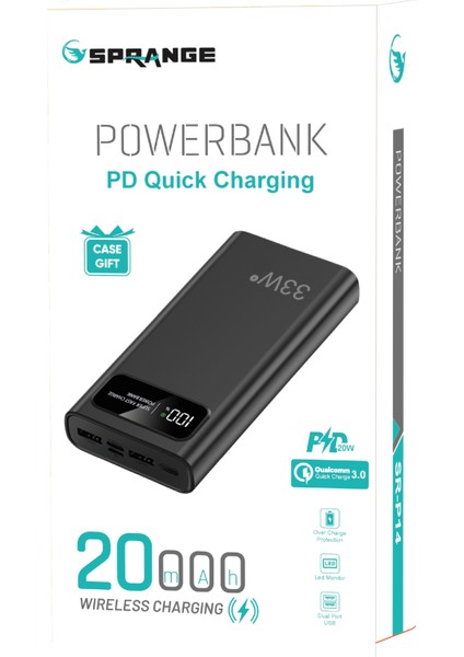 SR-P14 20000 Mah Pd Şarj 33 W Powerbank