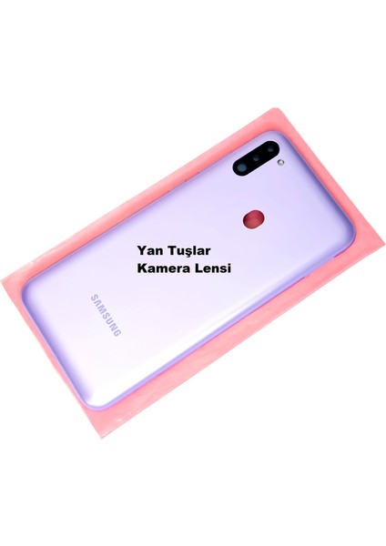 Samsung Galaxy M11 KASA Arka Pil Batarya Kapağı Mor