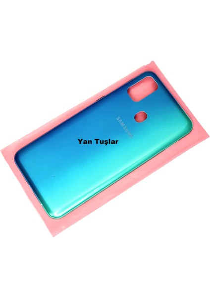 Samsung Galaxy M30S KASA Arka Pil Batarya Kapağı Mavi