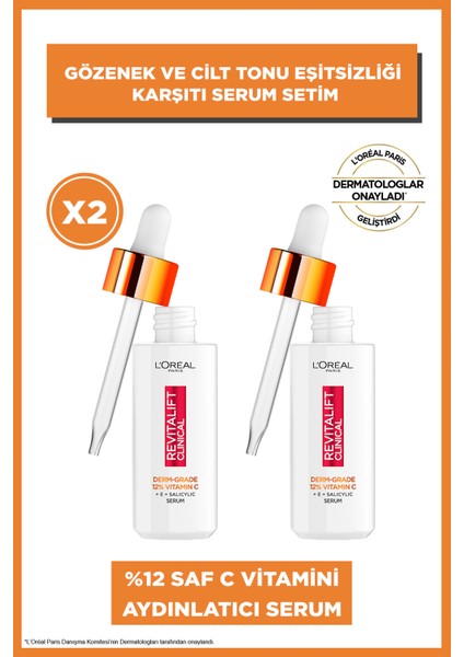 2'li Revitalift Clinical Vitamin C Serum Seti