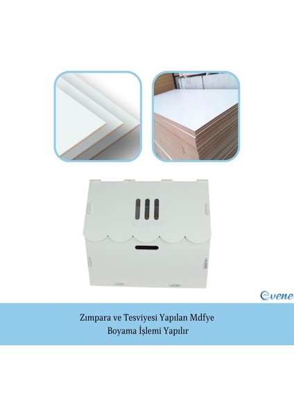 Büyük Kedi Evi Dekoratif Ahşap Dayanıklı 50 x 35 cm Kedi Yatağı Çizgili Model fırsatları