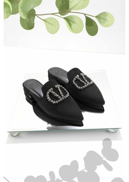 Siyah Süet Kadın Terlik K04237006002