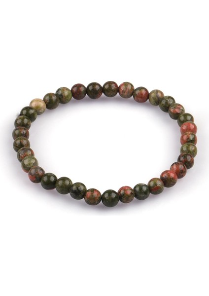 Unakit Doğal Taş Bileklik 6mm Küre Kesim fiyatları