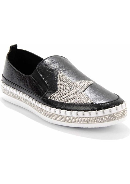 Siyah Lame Kadın Casual Ayakkabı K01309215609 fırsatları