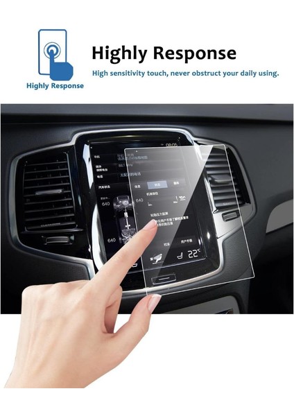 Volvo XC40 Ekran Koruyucu 8.7" Multimedya Navigasyon 2016-2021