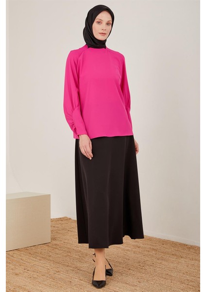 Kolu Büzgü Detaylı Bluz 23Y3230 Orkide