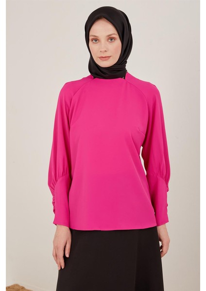 Kolu Büzgü Detaylı Bluz 23Y3230 Orkide fiyatları
