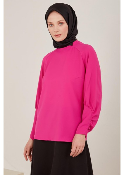 Kolu Büzgü Detaylı Bluz 23Y3230 Orkide modelleri