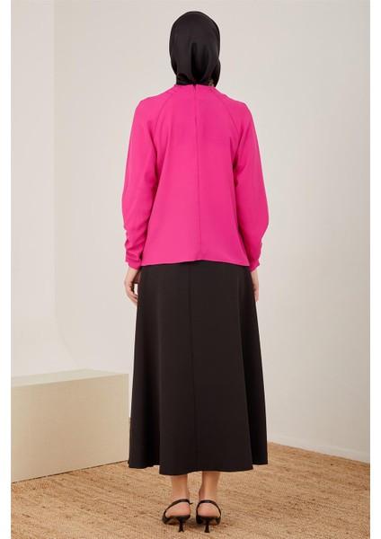 Kolu Büzgü Detaylı Bluz 23Y3230 Orkide indirimleri