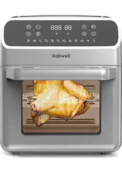 Robwell AS29 12LT Air Fryer 12 Ön Programlı Çok amaçlı Yağsız hava fritözü ( Robx Türkiye Garantili )