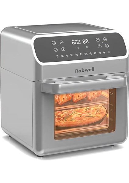 Robwell AS29 12LT Air Fryer 12 Ön Programlı Çok amaçlı Yağsız hava fritözü ( Robx Türkiye Garantili )