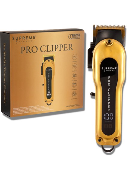 - Pro Clipper ST5030 FADE Profesyonel Tıraş Makinesi Gold