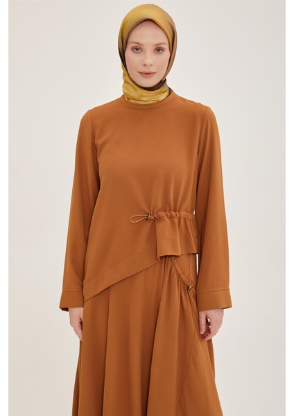 Lastik Detaylı Etekli Takım 22K6534 Çikolata fırsatları