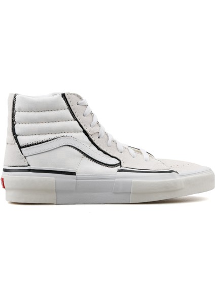 Sk8 Hi Reconstruct Unisex Çift Katmanlı Soyulabilen Süet Günlük Ayakkabı VN0005UKQJM1 Beyaz