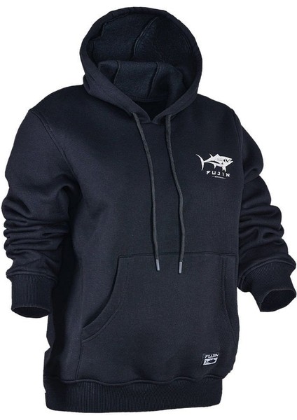 Tuna Hoodie Black Sweatshirt Kadın
