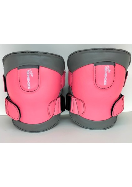 Safety Motosiklet Koruyucu Dizlik, Doğal Deriden, El Yapımı, Pembe-Gri