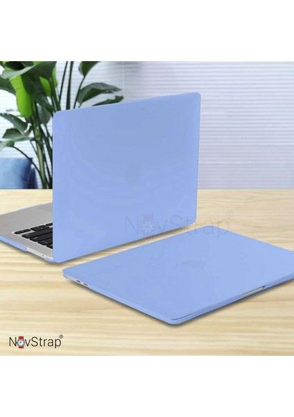 Novstrap Apple MacBook Air M2 Çip A2681 13.6 Inç 2022 Uyumlu Kılıf Sert Rubber Mat Buzlu Kapak