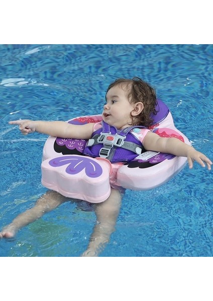 Mambobaby Yeni Çocuklar Için Korumalı Emniyet Kilit Formlu Bebek Yüzme Can Simidi -
