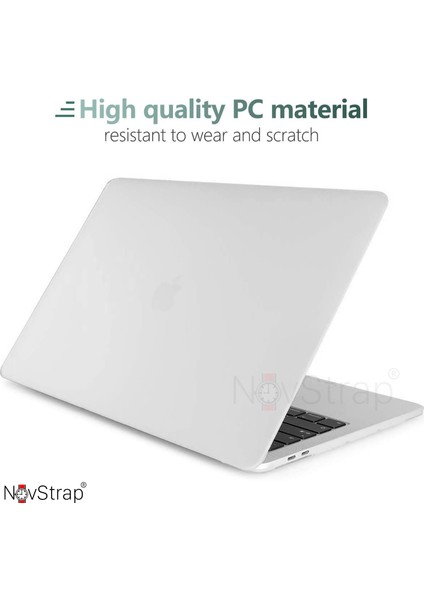 Apple MacBook Air M2 M3 Çip A2681 A3113 13.6 inç Uyumlu Kılıf Sert Rubber Mat Buzlu Kapak