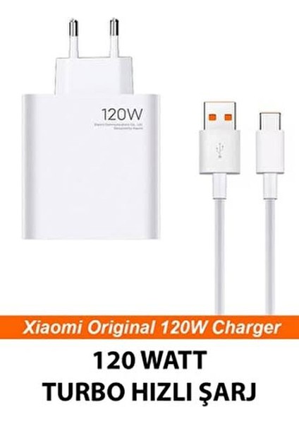 Xiaomi 120W Turbo Şarj Cihazı Aleti 120W