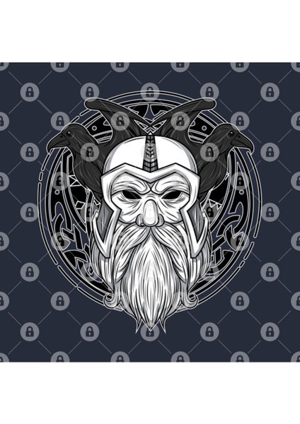 Odin Raven Vikings Runes Huginn Muninn Myth Gift Kupa