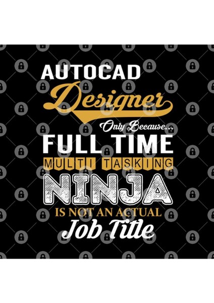 Autocad Designer Multi Tasking Nınja Kupa
