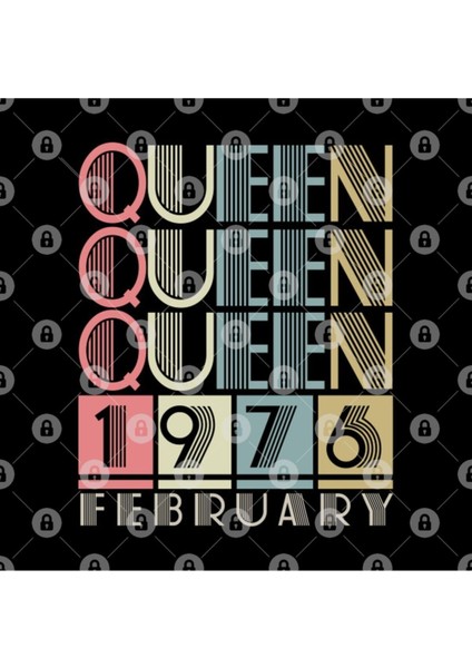 1976 - Queen February Retro Vintage Birthday Kupa