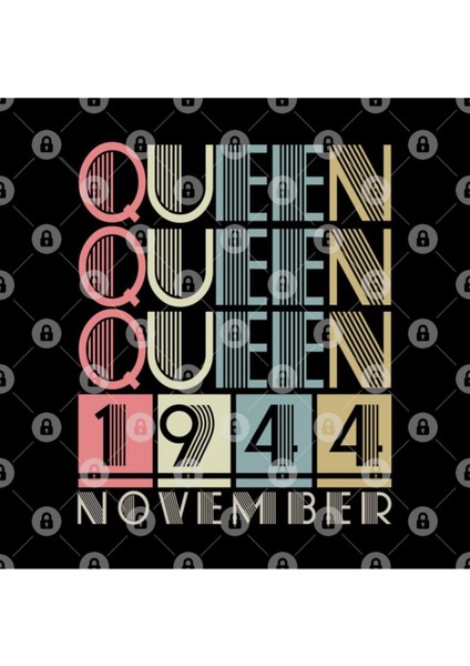 1944 - Queen November Retro Vintage Birthday Kupa