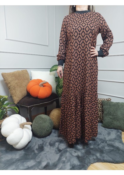 Kahverengi Ribanalı Elbise10 fiyatları