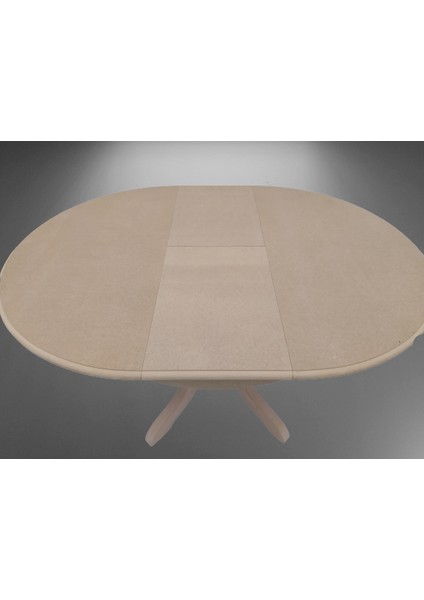 Baba Ayak Masa Kayın Kaplama Mdf Tabla Ihlamur Ağacı Ayak. Natüre Ham 100 cm Açılır El Yapım