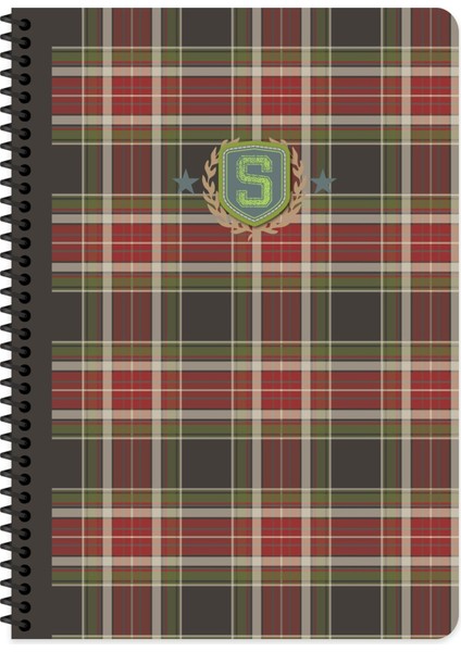 A4 Çizgili Defter School - Kahve
